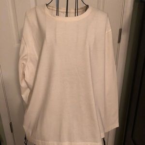 Beige long sleeve shirt
